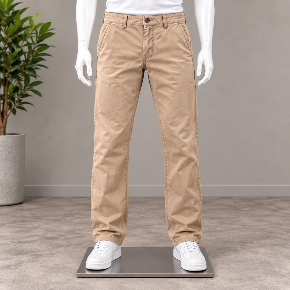 Hollister Chino Pants Mens 30x30 Tan Khaki Straight Leg Casual Twill Trousers